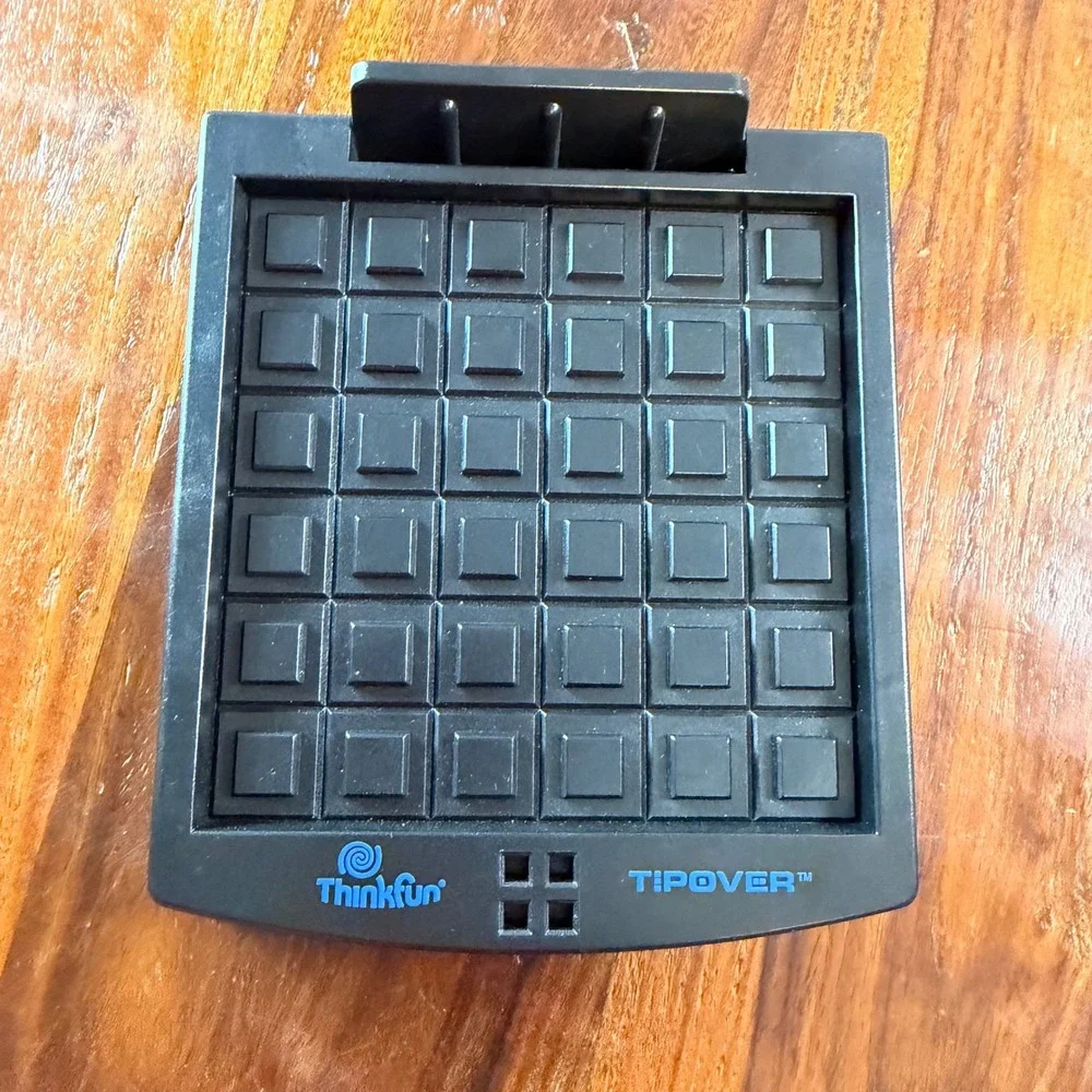ThinkFun TipOver Logic Puzzle Game 40 Challenges with Storage Bag 2004